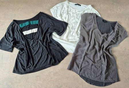 3 SHIRT SET HALLHUBER , MISS , MODISSA S 36 SEIDE LEINEN TOP