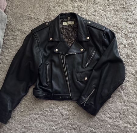 Lederjacke Spotlite schwarz kurzer Schnitt gebraucht