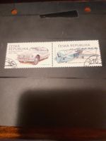 Timbres République Tchèque Voiture+Avion Rares d'époque
