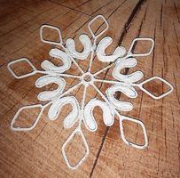 Christbaumanhänger Kristall aus Metall