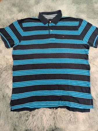 Tommy Hilfiger Polo Shirt, Gr. L, gestreift, Top Zustand!