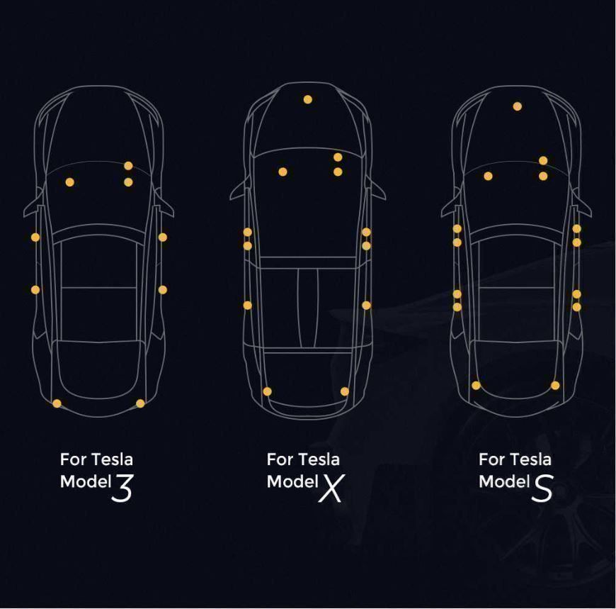 Tesla Tutti pezzi di ricambio auto: Tesla LED Interieur Beleuchtung – Nuovo (secondo la descrizione) da Wohlen AG venduto da Rianxo 8