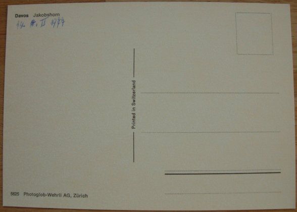 Cartoline postali: Ansichtskarte ungelaufen - Davos Jakobshorn – Usato da Dübendorf venduto da rumpumpel 2