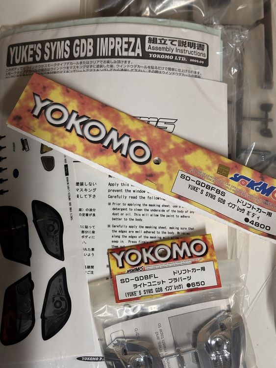 Yokomo SD-GDBFLA Yuke's Syms GDB Impreza Light Bracket - High-Quality RC Car Part