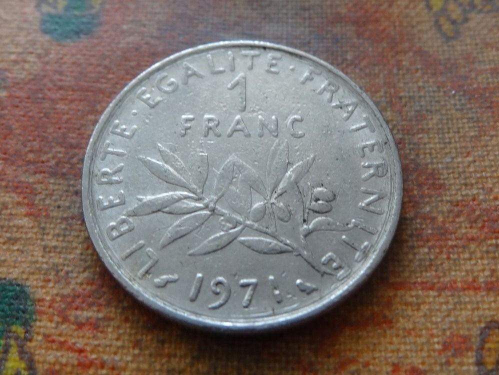 Alle Münzen: FRANCE  1 Francs  1971  (Z) – Gebraucht aus Romanel-sur-Lausanne von Swift13