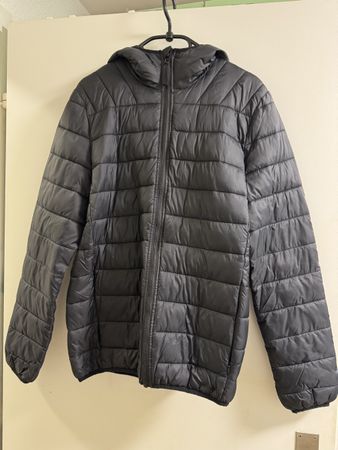 Schwarze Pier One Übergangsjacke mit Kapuze, Gr. S, Top!