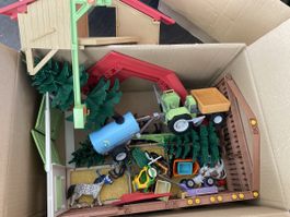 Playmobil Bauernhof Set mit Traktor und Tieren gebraucht