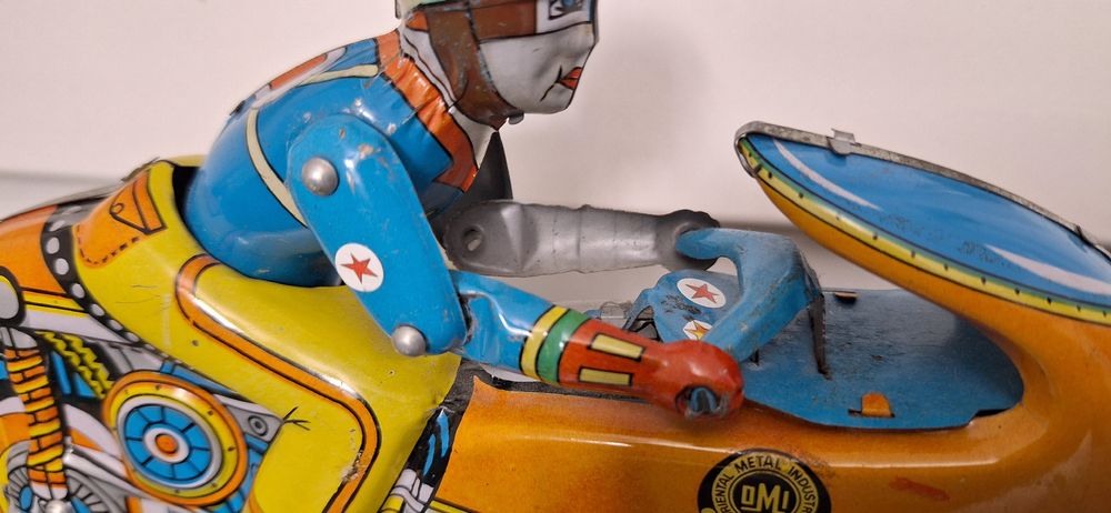 Giocattoli: Blech Motorrad D.M.I. Indien, Spielzeug 60er 70er Jahre – Usato da Brugg AG venduto da bacbac5757 2