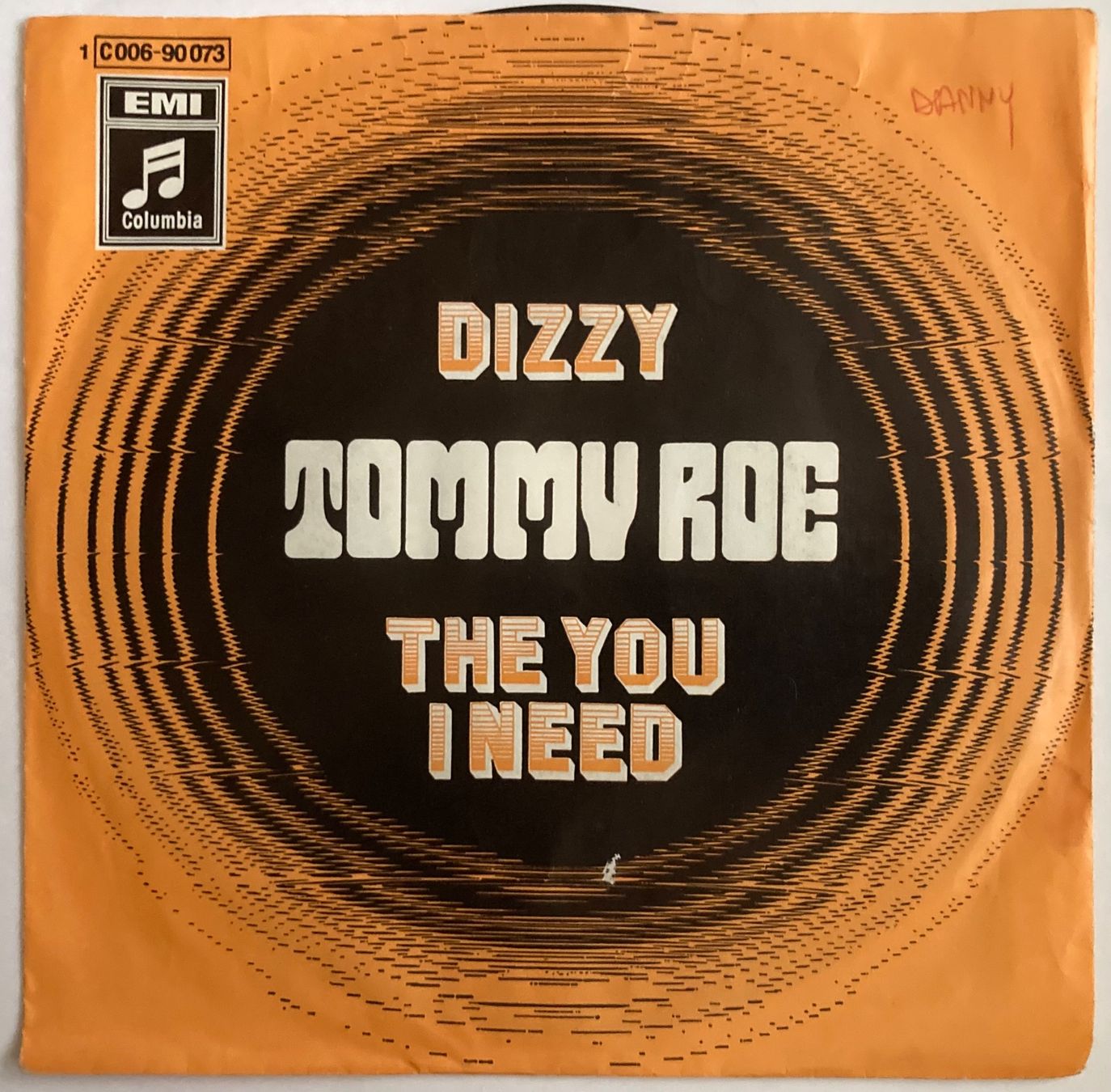 Dischi in vinile: TOMMY ROE - DIZZY / THE YOU I NEED – Usato da Poliez-Pittet venduto da Newtown-Records