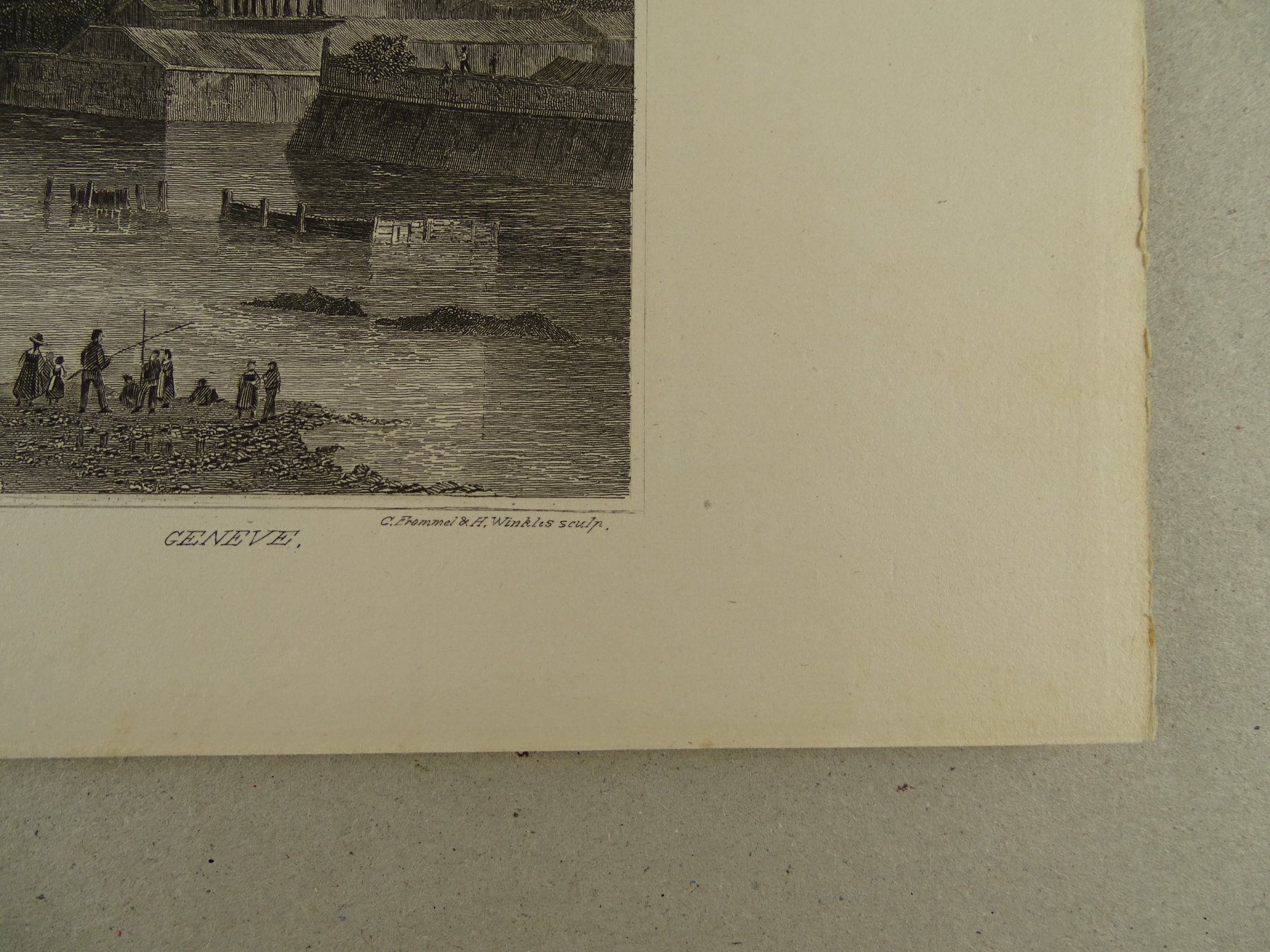 Incisioni: GENF, GENÈVE, STAHLSTICH 1836/1838 – Usato da Grüningen venduto da Kartensammler 7