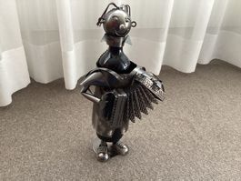 Flaschenhalter Handorgelspieler Akkordeonist Harmonika