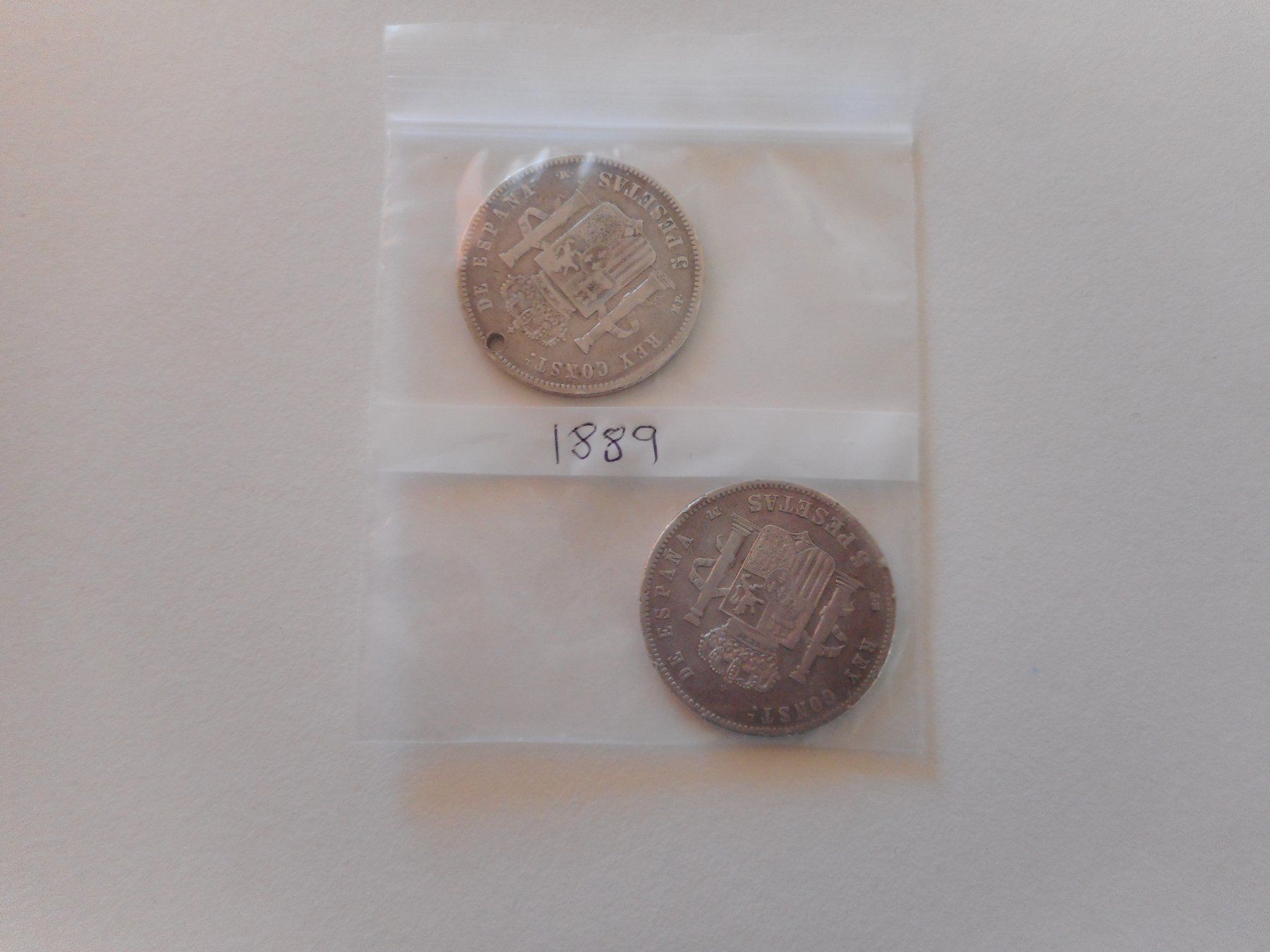Tutti le monete: 2 pièces de monnaie en argent 900 – Usato da Carouge GE venduto da bemol_007