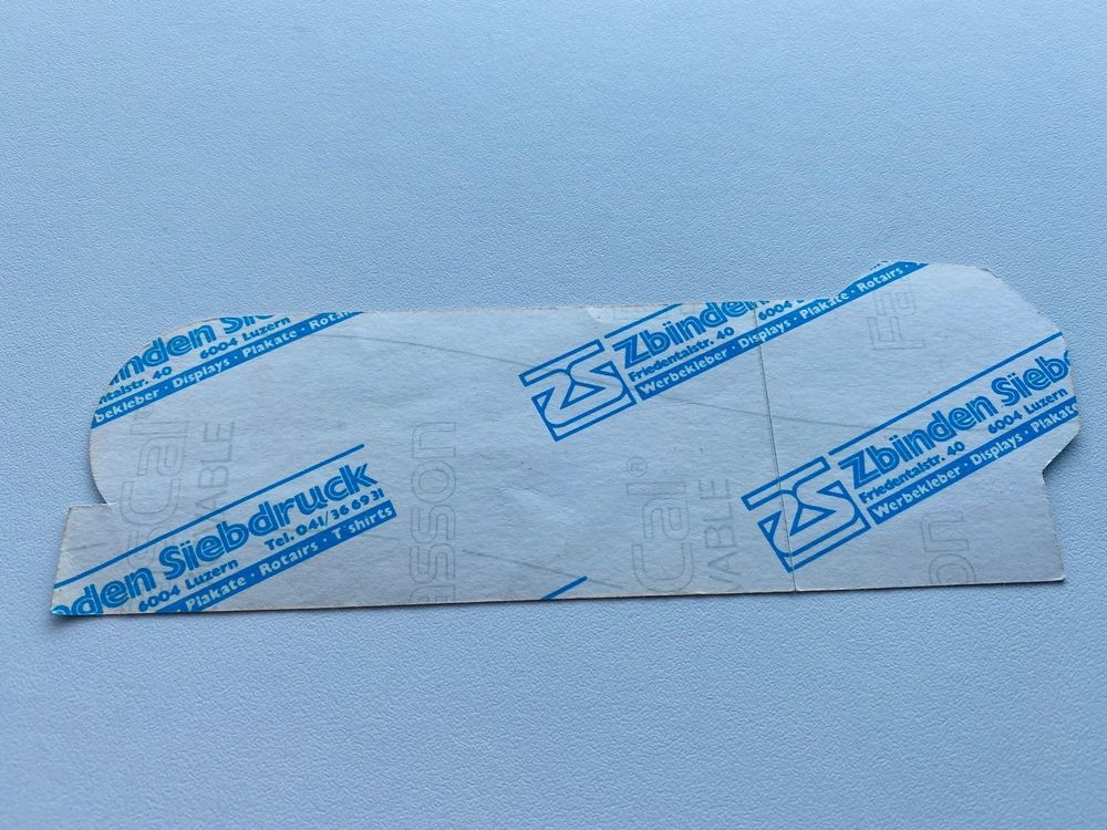 FCL Cupfinal 1992 Original Kleber Sticker FC Luzern RAR | Kaufen auf ...