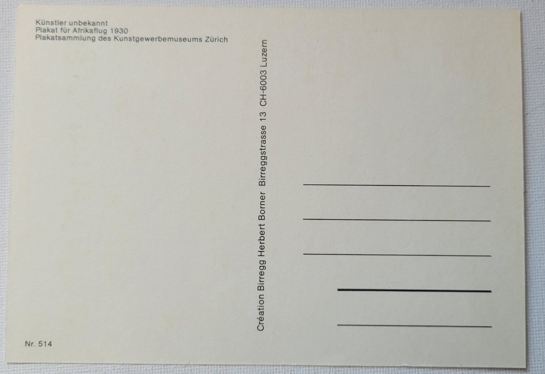 Cartoline postali: MITTELHOLZER’S AFRIKAFLUG 1930 – Nuovo (secondo la descrizione) da Neftenbach venduto da Mador6 1