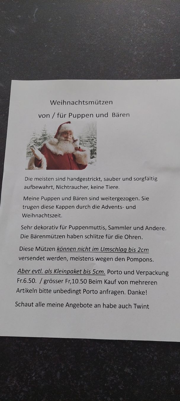 Toutes les décorations: Deko Weihnachtsmütze – Neuf (Voir description) à Muri AG par nindo1 5