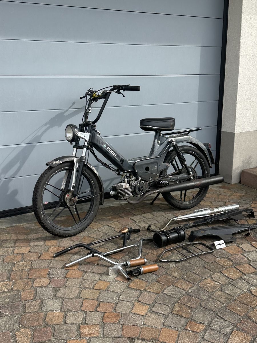 Puch Mofas: Puch Maxi S mit Ausweis und Teilen – Gebraucht aus Lenzburg von megi1977 1