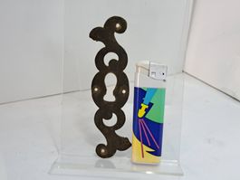 1 schöne antike Schlüssel Rosette, Messing (LOT296#MBS3)