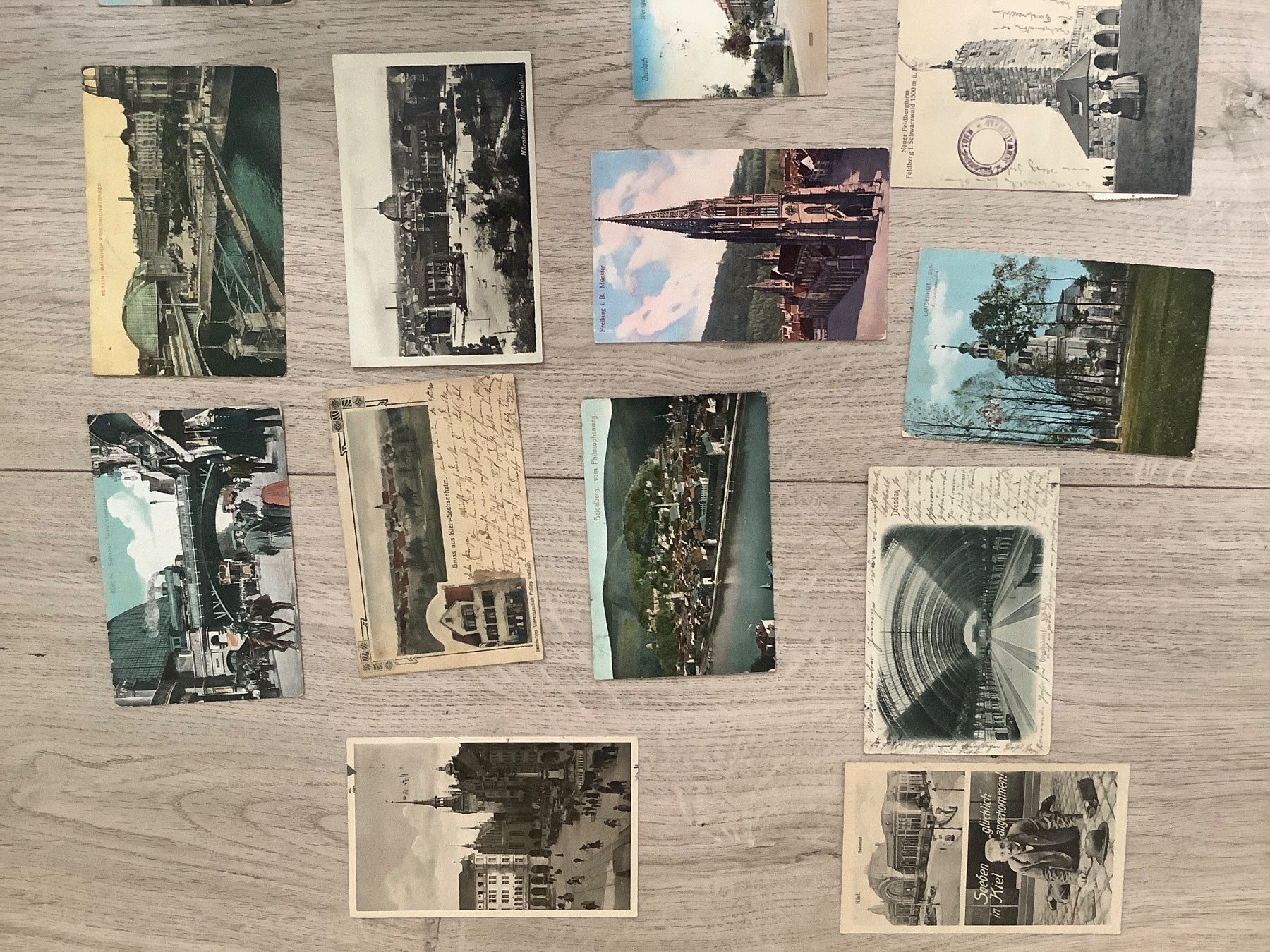 Cartoline postali: 19 gelaufene Ansichtskarten Deutschland 1899 - 1947 – Usato da St. Gallen venduto da herbrig2 2