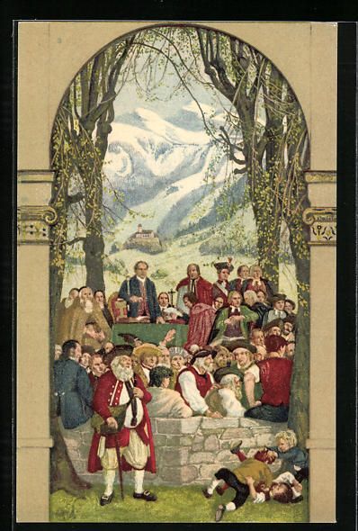 Ansichtskarten: Schweizer Bundesfeier 1918, Ganzsache – Gebraucht aus Berlin von bartko-reher
