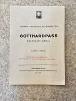 Landkarte Gotthardpass Schweizerische Alpenposten