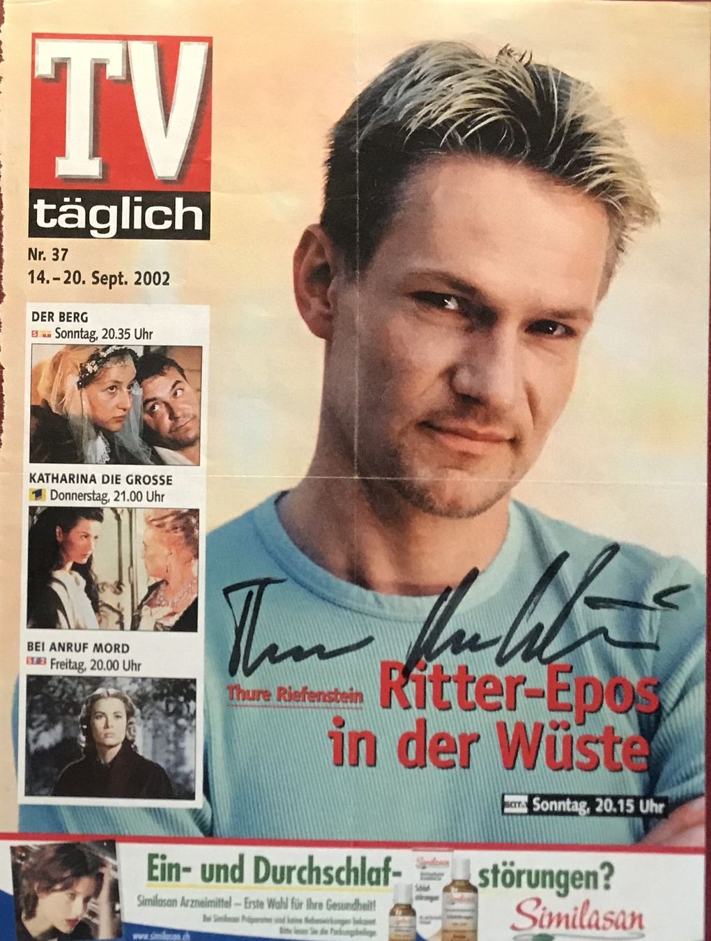 Autografi: Thure Riefenstein Autogramm signiert Magazinbild 20x30cm – Usato da Bischofszell venduto da Gottselig