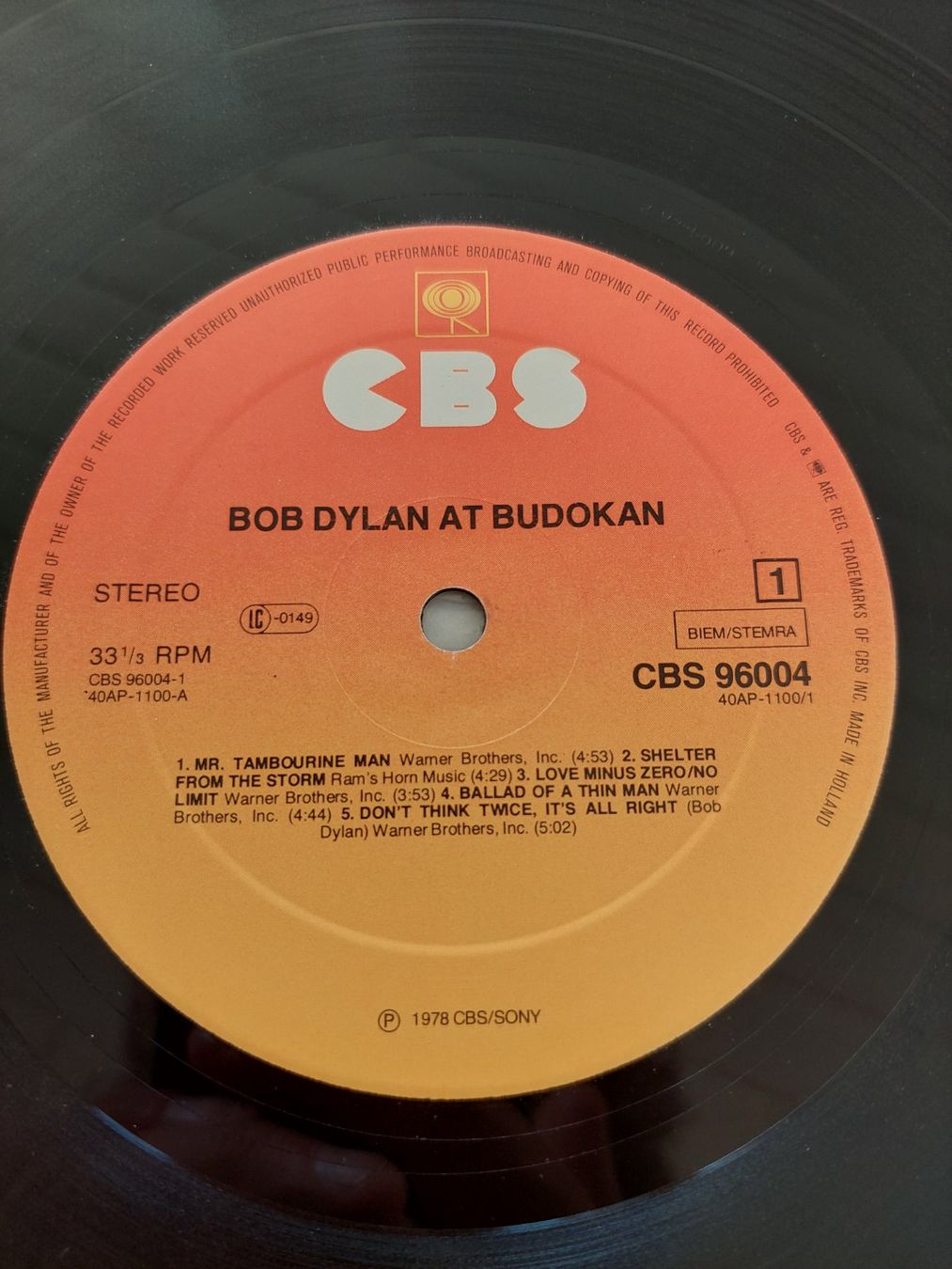 Dischi in vinile: Bob Dylan At Budokan 2 LP Set mit Poster Bookle – Usato da St.Gallen venduto da Tamal0204 3