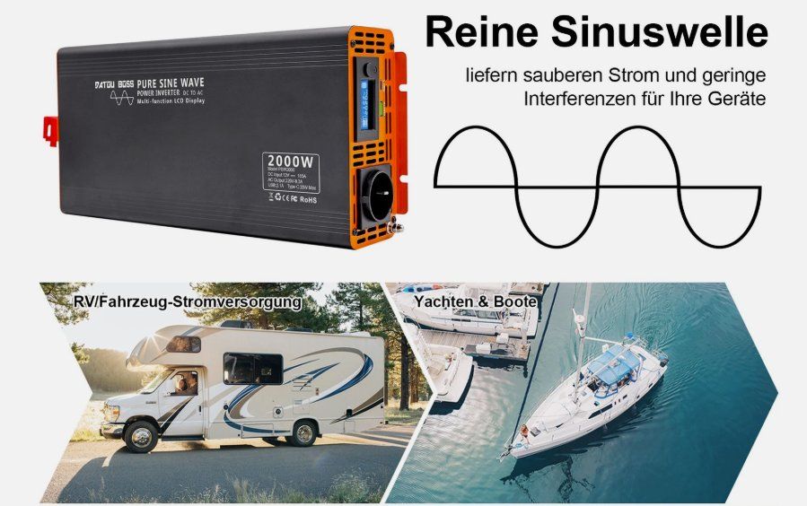 Inverter: Wechselrichter 2000W 4000W 12V auf 230V – Nuovo e nell'imballaggio originale da Amriswil venduto da JaJa-Express 1