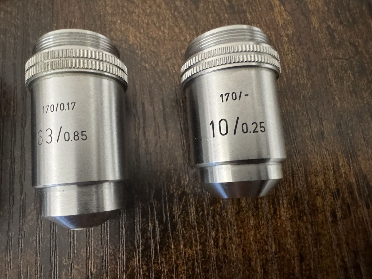 Leitz Microscopi: Leitz wetzlar mikroscope objektive 6 stück – Usato da Zunzgen venduto da milesdavis76 6