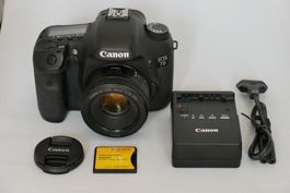 Canon EOS 7D mit Objektiv 50mm 1:1.8 STM