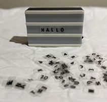 Leuchtbox mit Buchstabenset