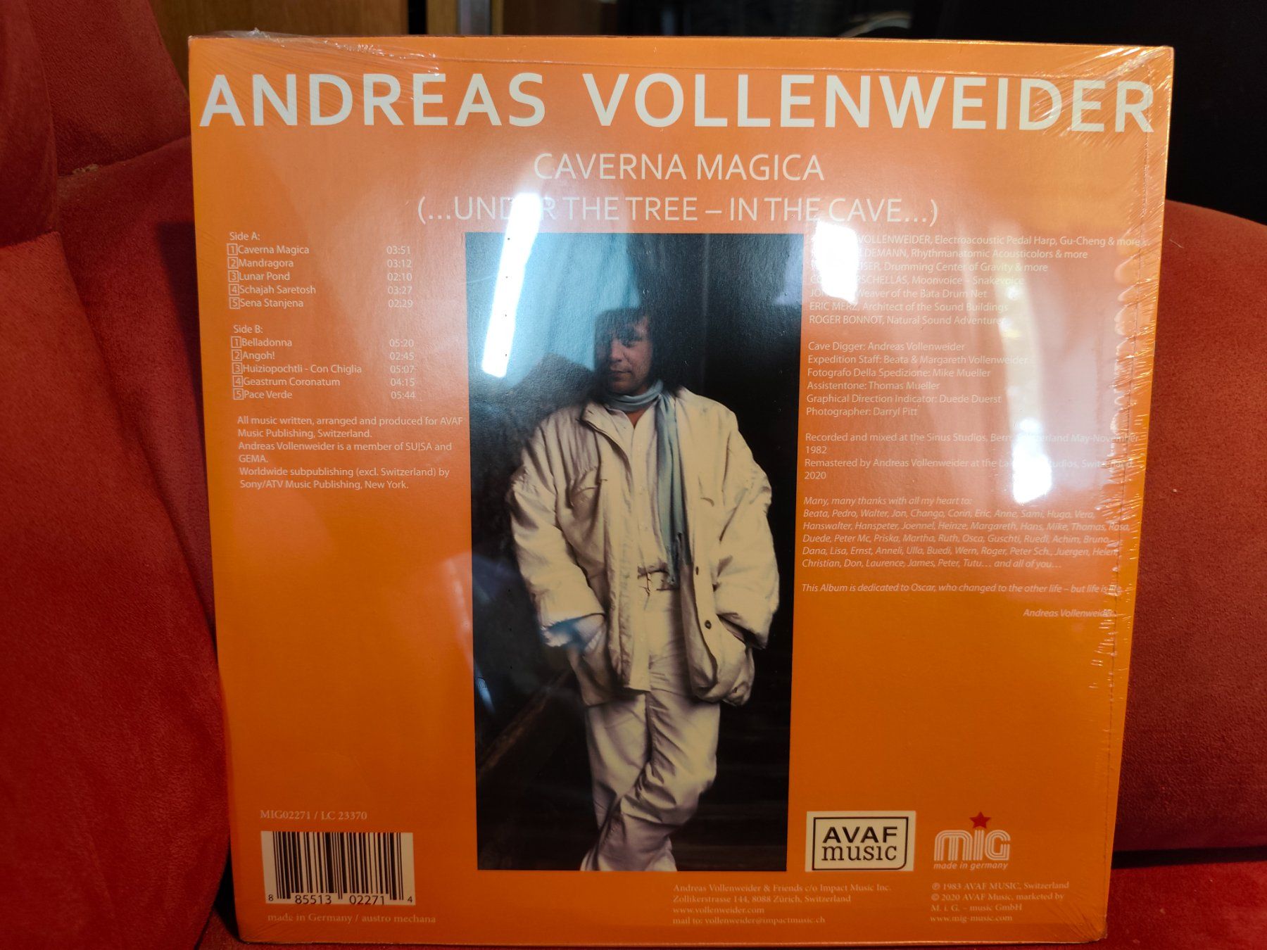 Dischi in vinile: Andreas Vollenweider Caverna Magica (...Under The Tree LP RE – Nuovo e nell'imballaggio originale da Zofingen venduto da noise123 1