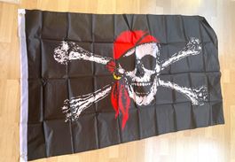 Grosse Flagge  Pirat   Totenkopf  90/150       Piratenflagge