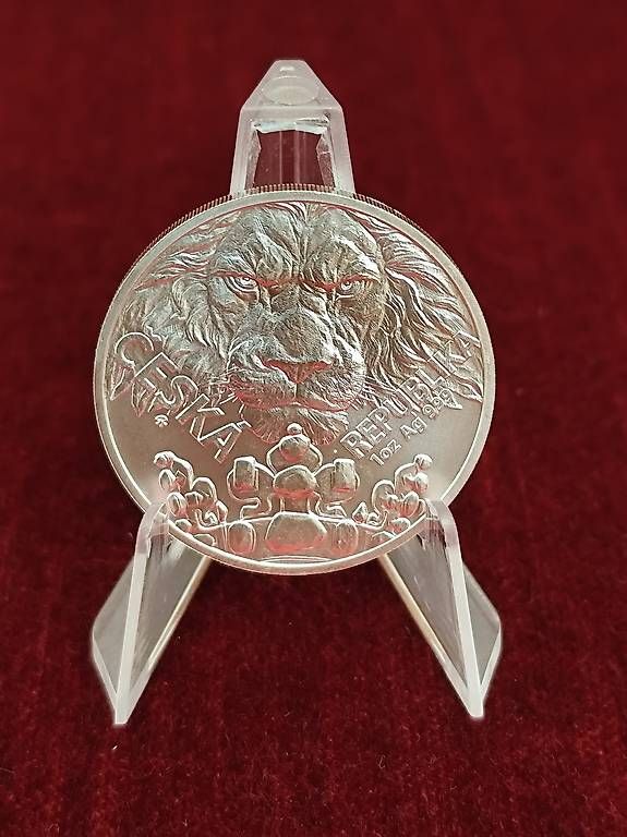 Tutti le monete: 1 OZ Silbermünze Tschechischer Löwe 2023 – Nuovo (secondo la descrizione) da Diepoldsau venduto da Unique-Coins 1