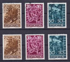 FL 345-347,postfr.+gest. Serie,SBK 100.-