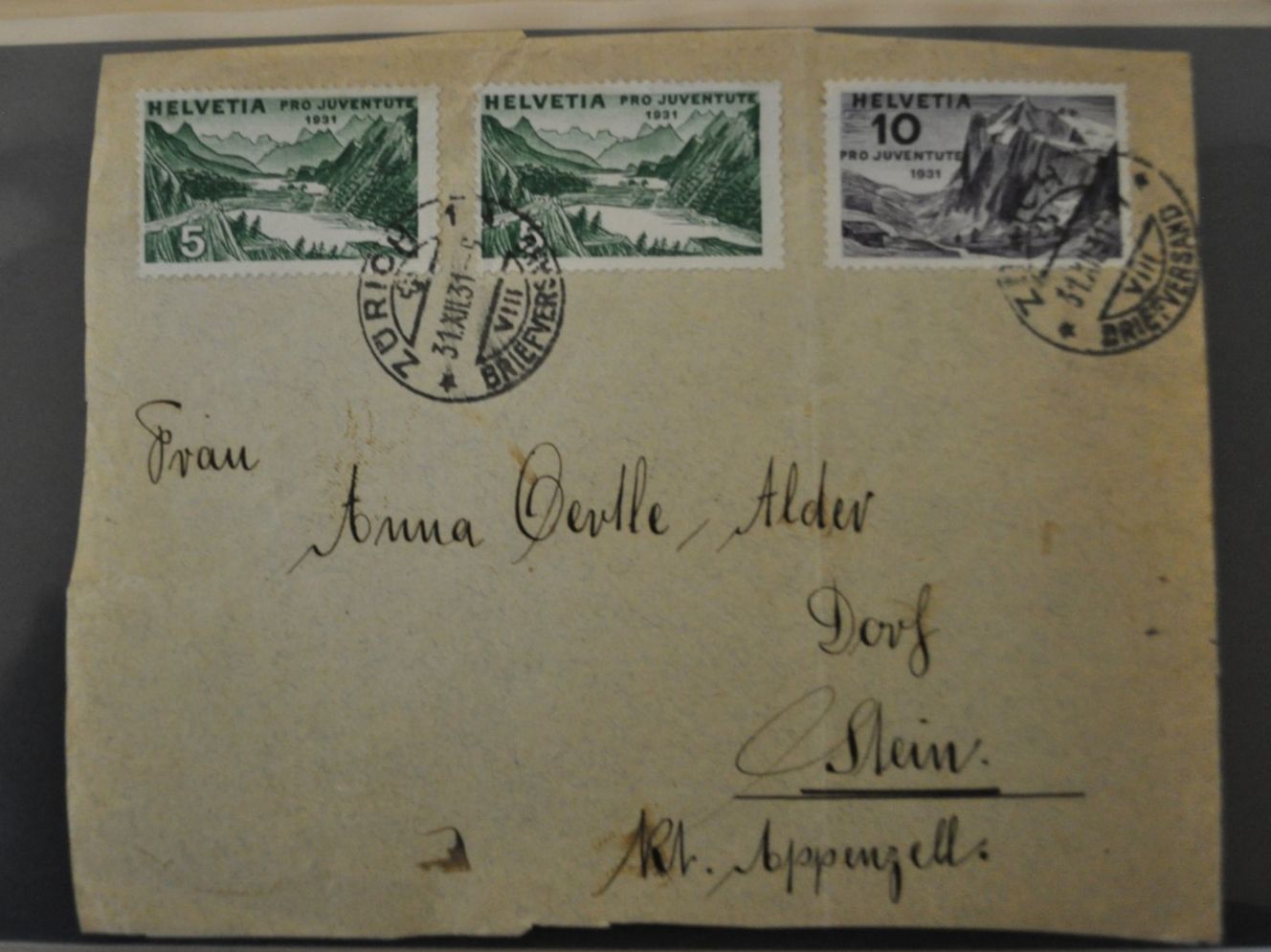Tutti i francobolli: Brieffrontseite 1931 (60) – Usato da Zeihen venduto da Hammerpreise