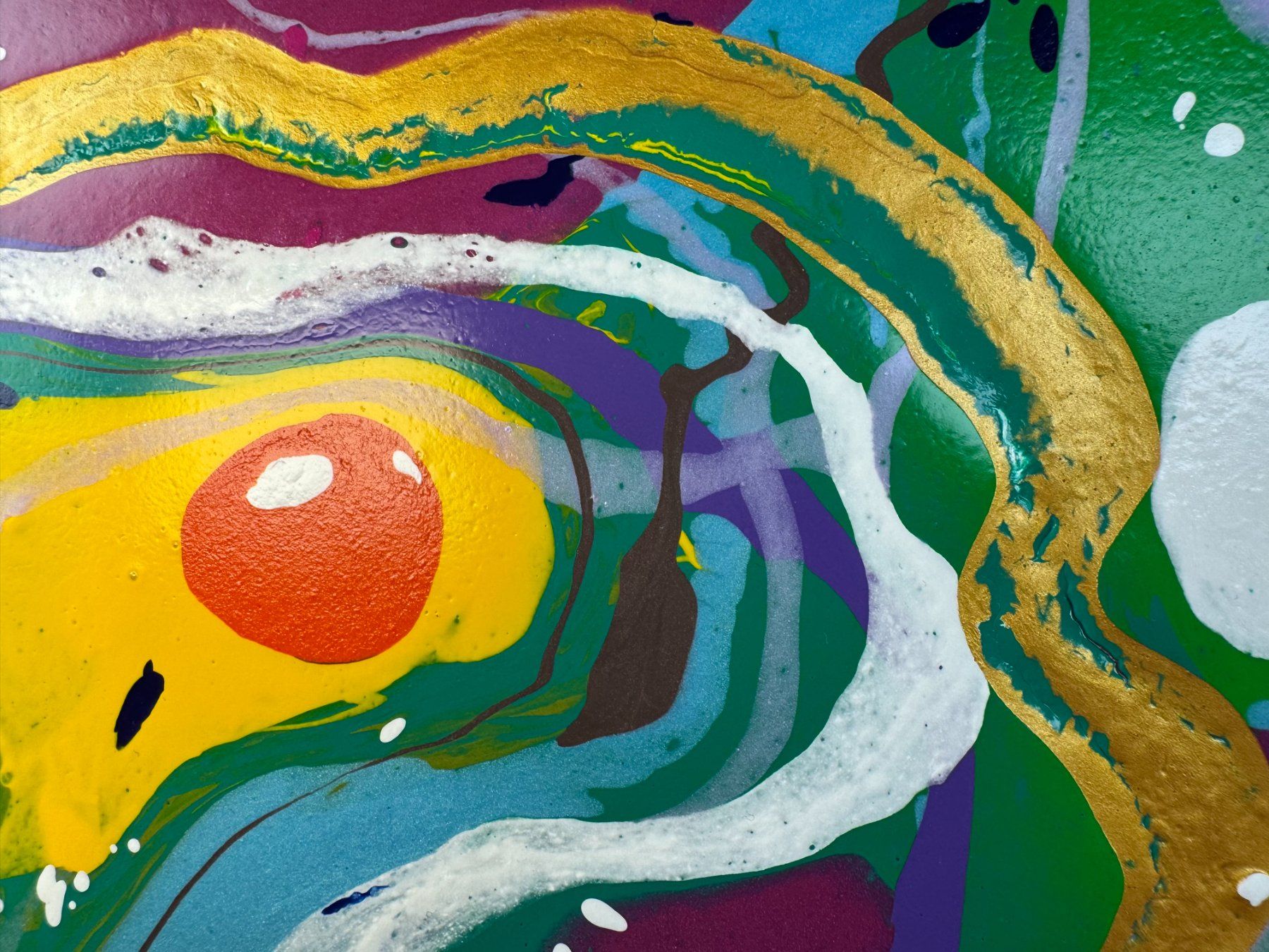 Dipinti: Acryl-Flüssigmalerei, rechteckig – Usato da Schlieren venduto da MayaSheng1983 1