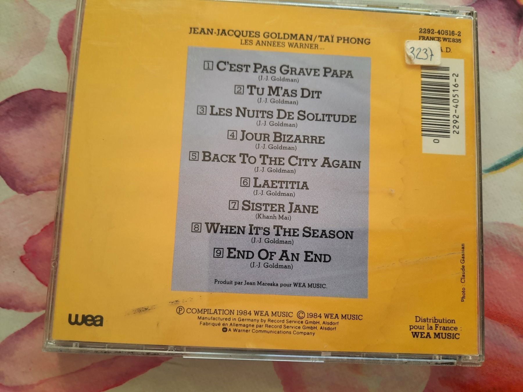 CD: CD Jean-Jacques Goldman (Thai Phong) – Usato da Pully venduto da bro_n52j 2