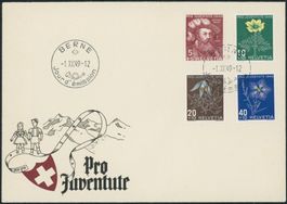 1949 - Pro Juventute - Ersttagsbrief FDC ET - französisch fr