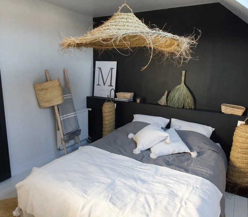 Lampade: Suspension  en paille  forme parasol – Nuovo (secondo la descrizione) da cournillens venduto da Haronn 3