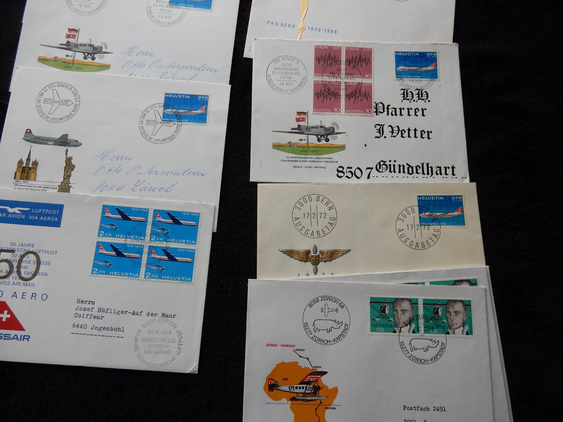 Tutti i francobolli: Lot CH Flugpost – Usato da Boniswil venduto da Weibo12 5