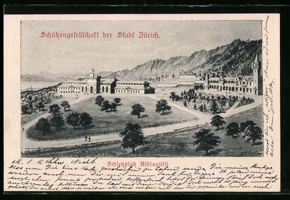Ansichtskarten: Zürich, Schützengesellschaft der Stadt – Gebraucht aus Berlin von bartko-reher
