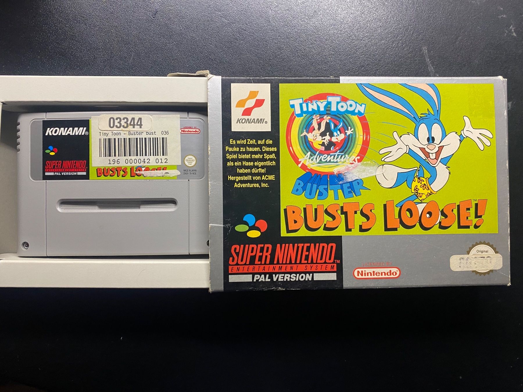 Nintendo Giochi: Tiny Toon Adventures - Super Nintendo Snes en boite! – Usato da Gland venduto da Fanfan479