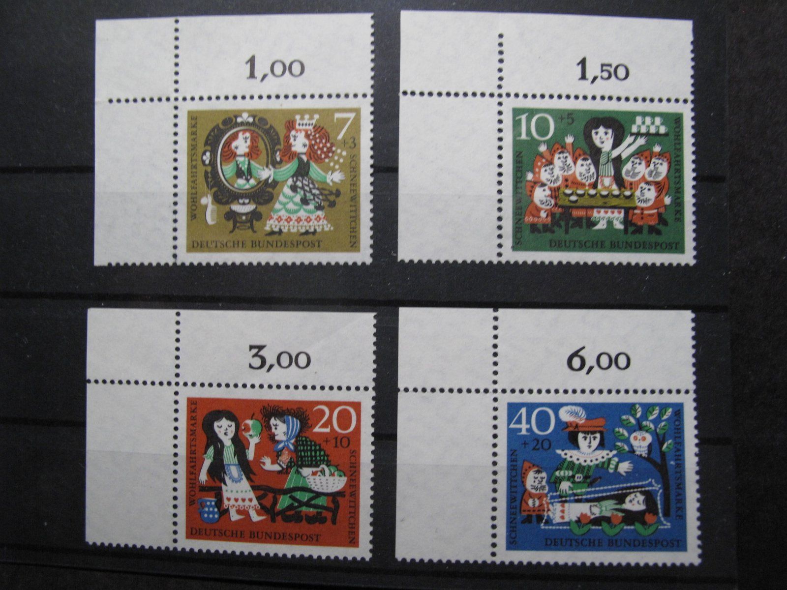 Tutti i francobolli: BRD 1962 Märchen Brüder Grimm IV ** – Usato da Wil SG venduto da fva01