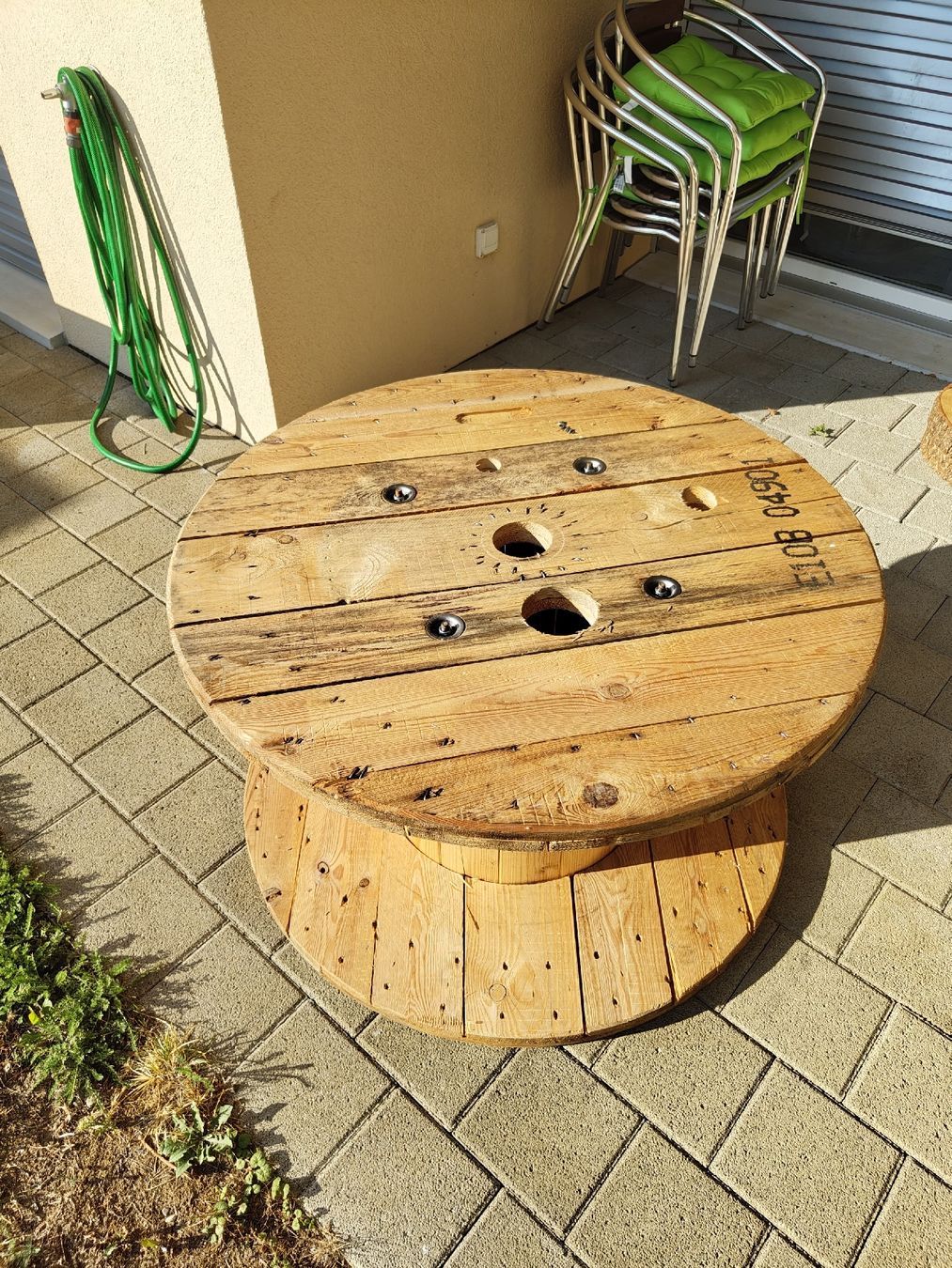 Tables: Holz Kabeltrommel Tisch  – D'occasion à Schaffhausen par jasi00jk 1