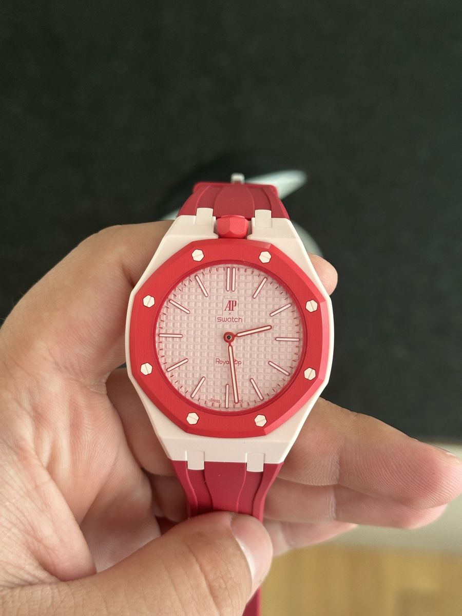 Swatch Orologi: AP x Swatch „Otto Rosso – Nuovo e nell'imballaggio originale da Luzern venduto da dma_lv9h