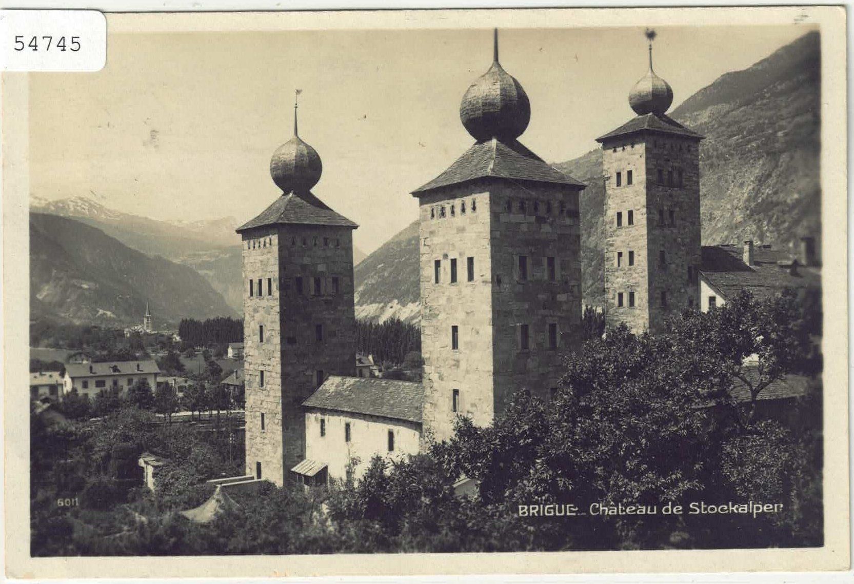Cartoline postali: Brigue Brig - Chateau de Stockalper – Usato da Ettingen venduto da Kartenplanet