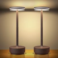 2er Set LED Akku Tischlampe Tischleuchte Nachttischlampe