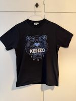 Maglietta Kenzo Uomo Taglia M Tigre Nera Logo Paris Usata