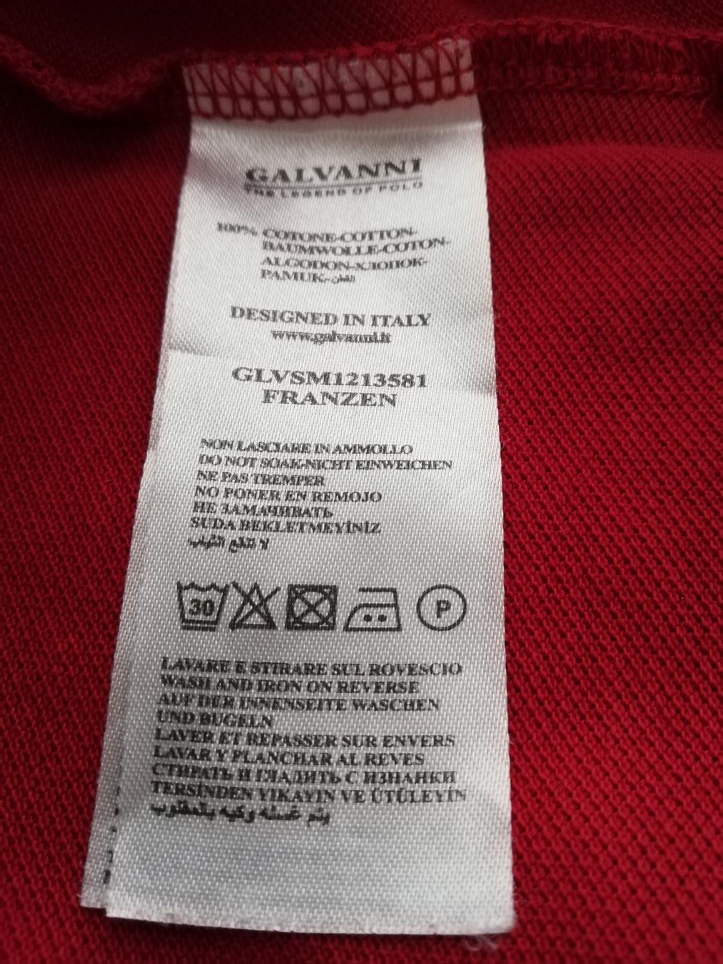 Magliette Polo: Polo Galvani rouge L – Usato da Genève venduto da ant_5hwp 4