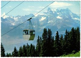 Leysin - Gondelbahn Berneuse mit Dents du Midi